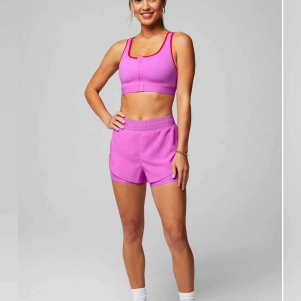 Fabletics women's workout set.